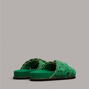 Rag & Bone green Bailey Sport Slide - Nylon fits like 8.5